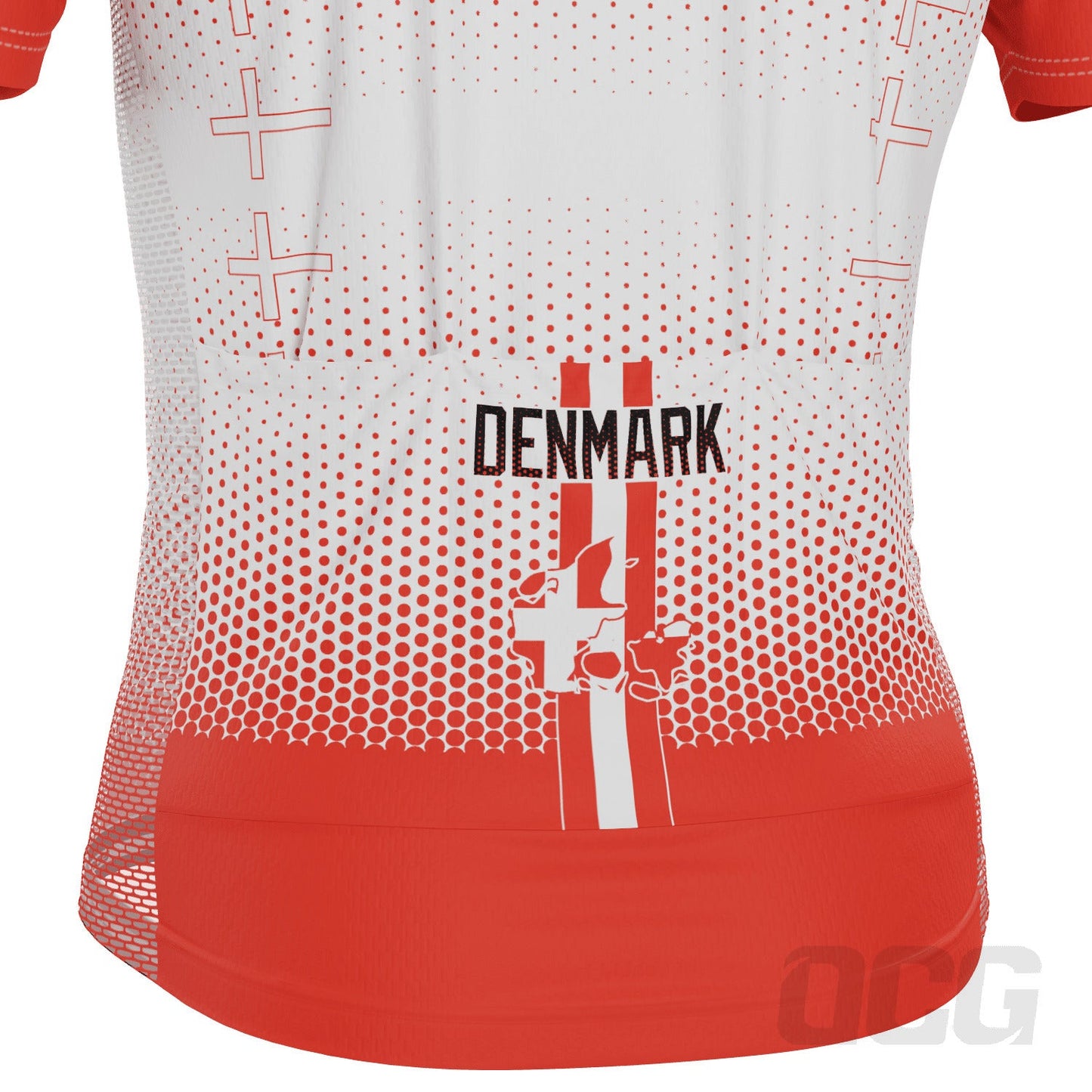 Men's World Countries Team Denmark Icon Short Sleeve Cycling Jersey