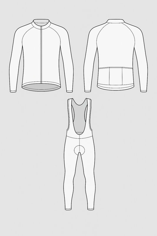 Create your own Custom Design Cycling Jersey & Shorts Long Set