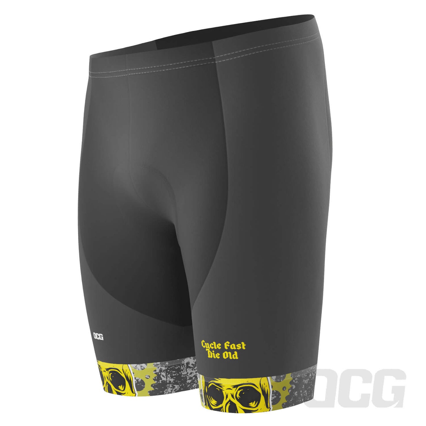 Men's Cycle Fast Die Old Gel Padded Cycling Shorts