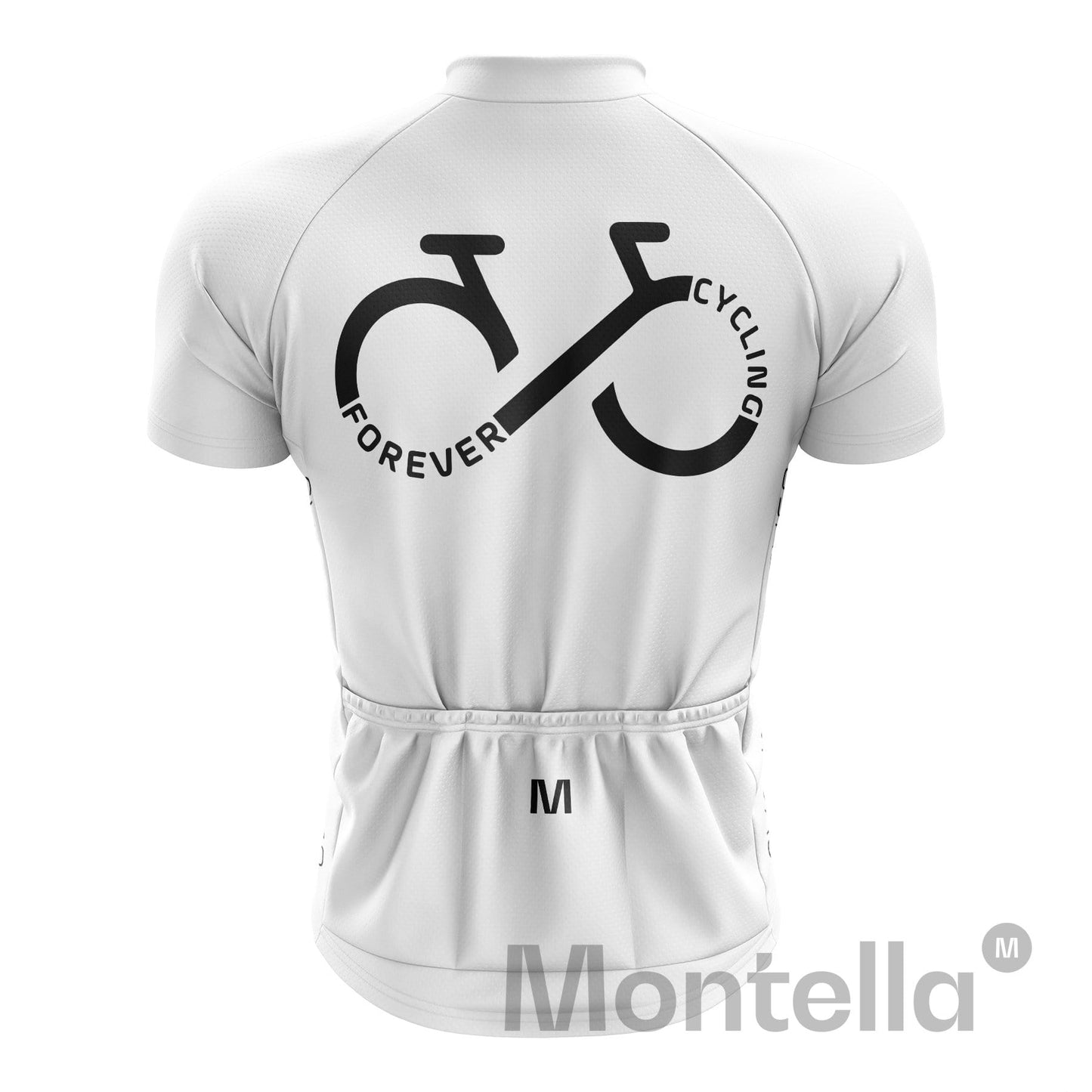 Cycling Forever Men's White Cycling Jersey or Bibs