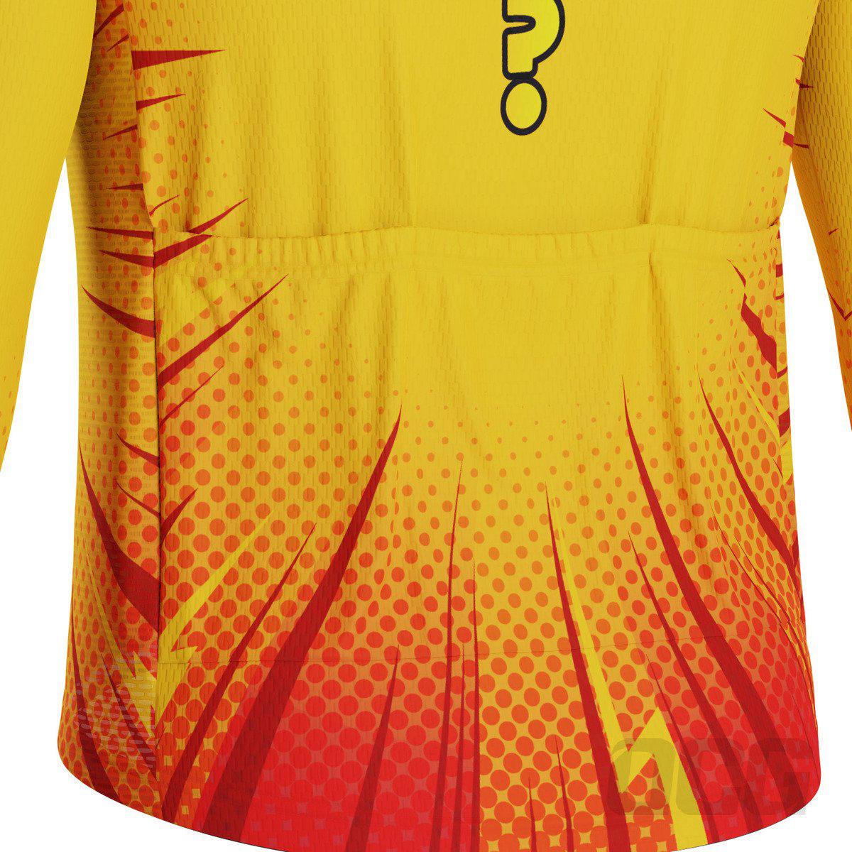 Men's I'm a Dad Superpower Long Sleeve Cycling Jersey