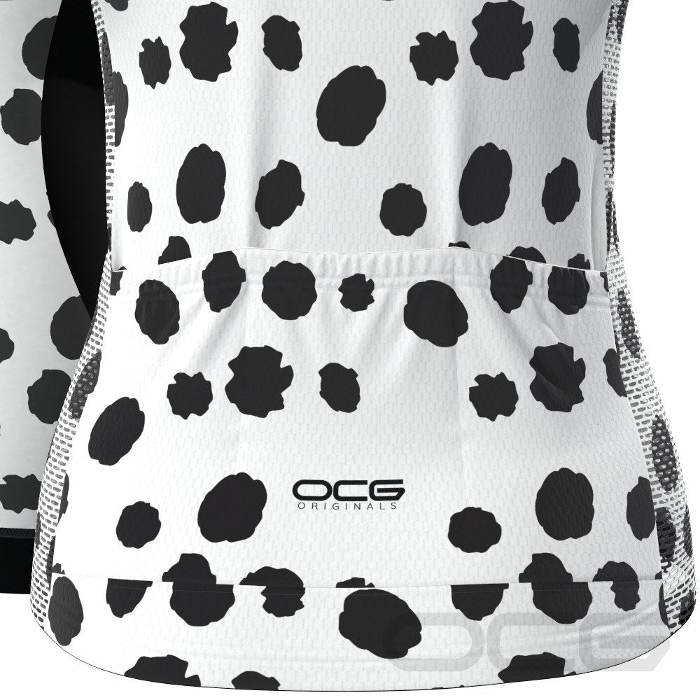 Women's Dalmatian Dog 2 Piece Cycling Kit