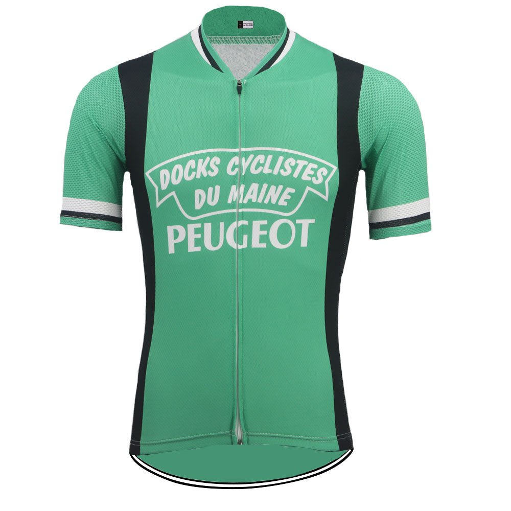 Docks Cyclistes Du Maine Peugeot Retro Cycling Jersey