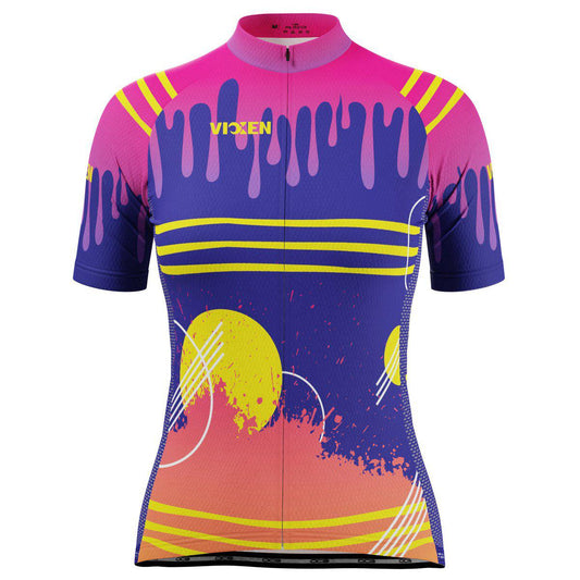 Women's Drips & Splatters Short Sleeve Cycling Jersey