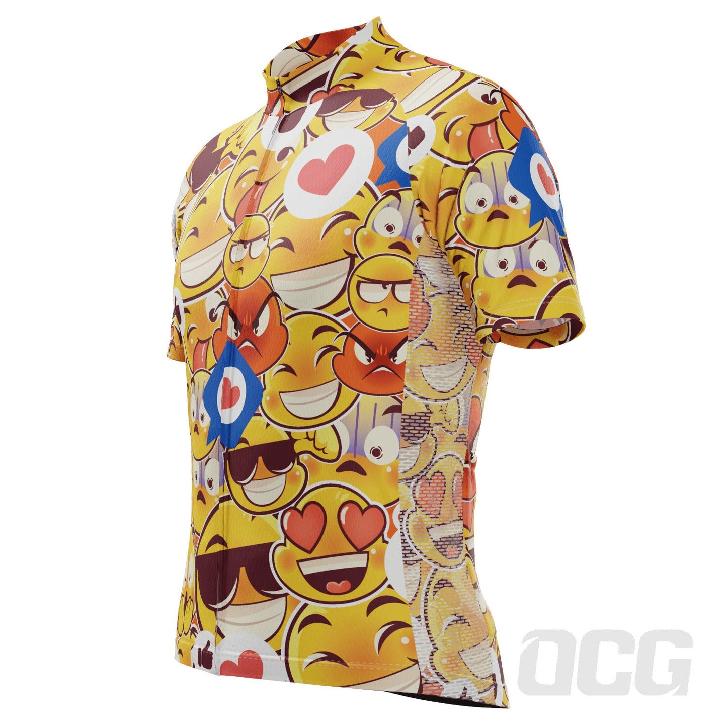 Men's Emoji Mayhem Short Sleeve Cycling Jersey