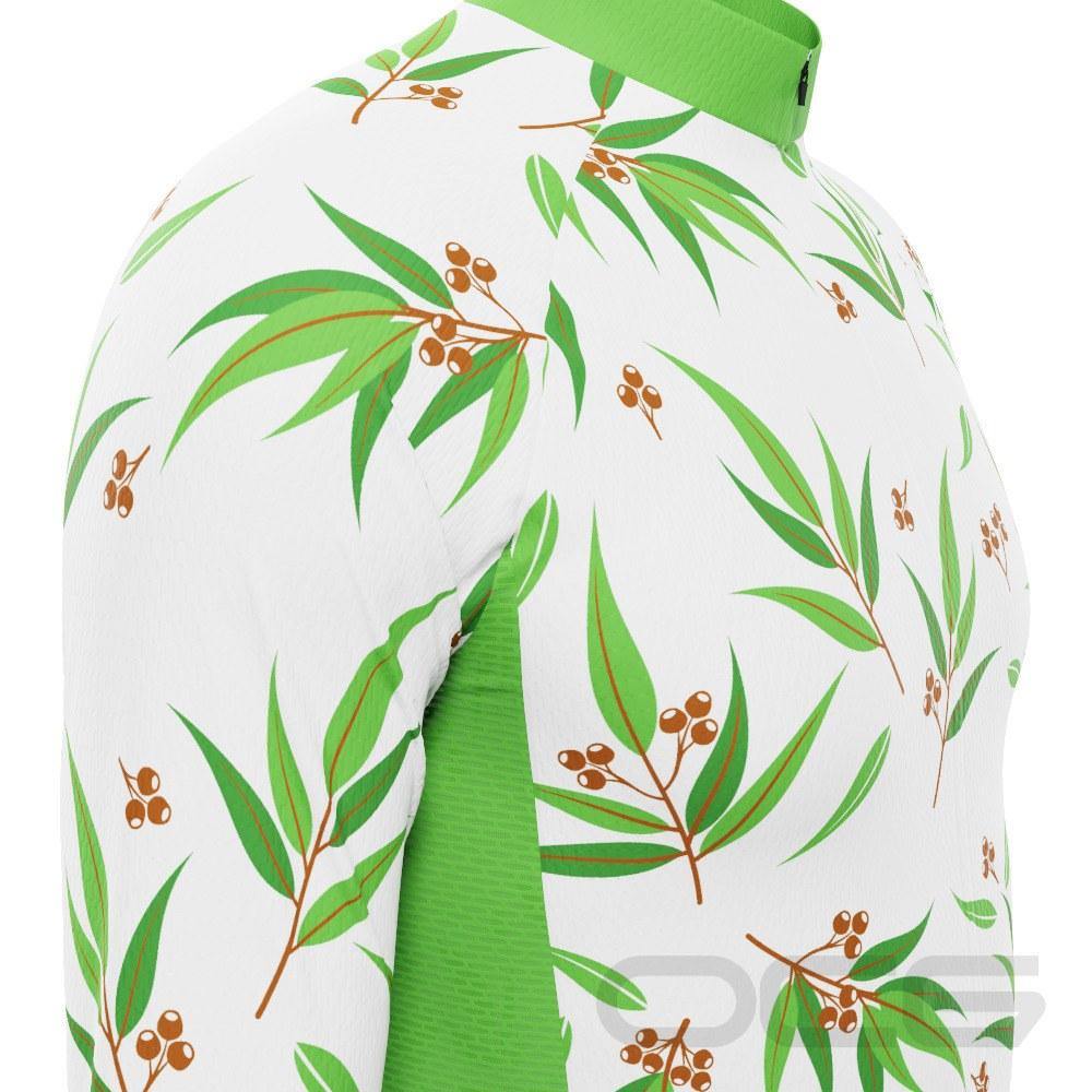 Men's Australian Eucalyptus Leaf Long Sleeve Cycling Jersey