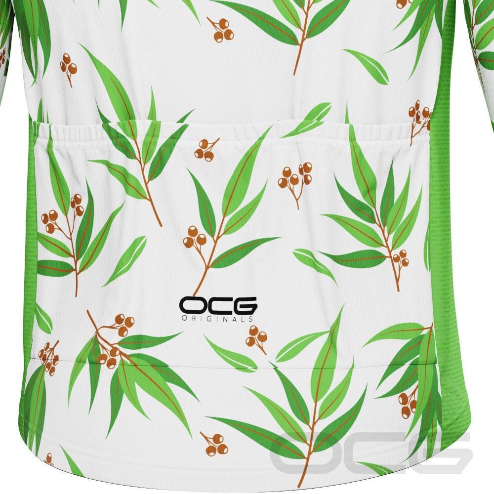 Men's Australian Eucalyptus Leaf Long Sleeve Cycling Jersey