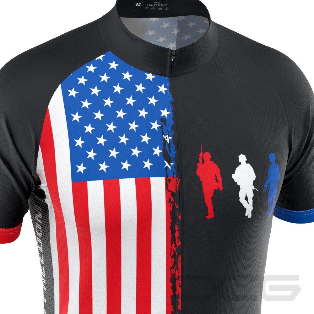 Men's Fight For Freedom USA Icon Short Sleeve Cycling Jersey