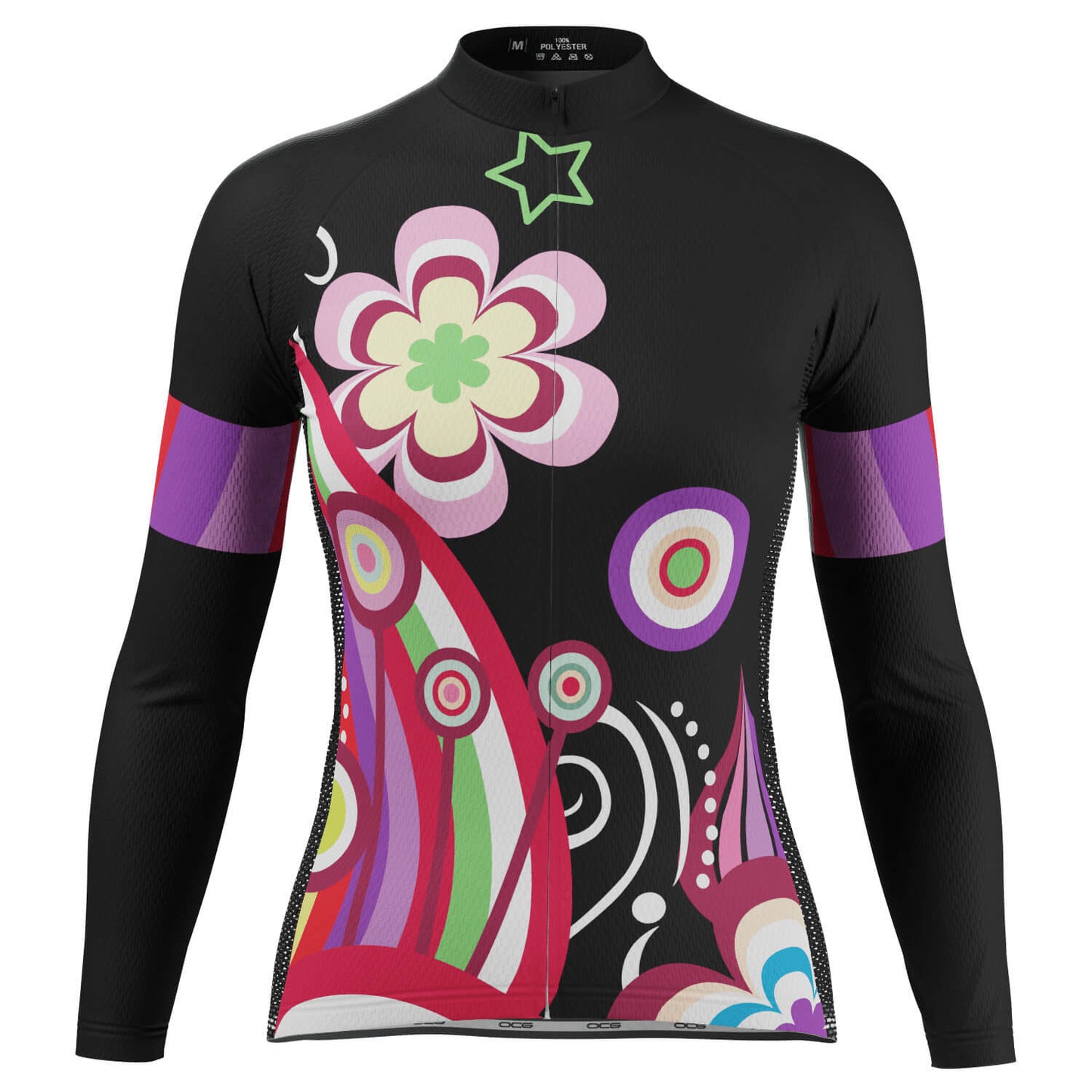 Women's Floral Pop Long Sleeve Cycling Jersey