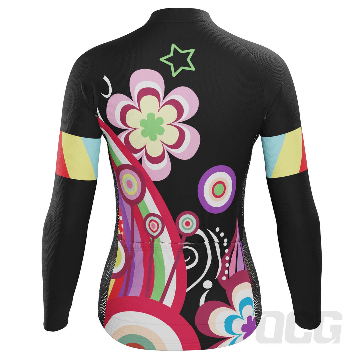 Women's Floral Pop Long Sleeve Cycling Jersey