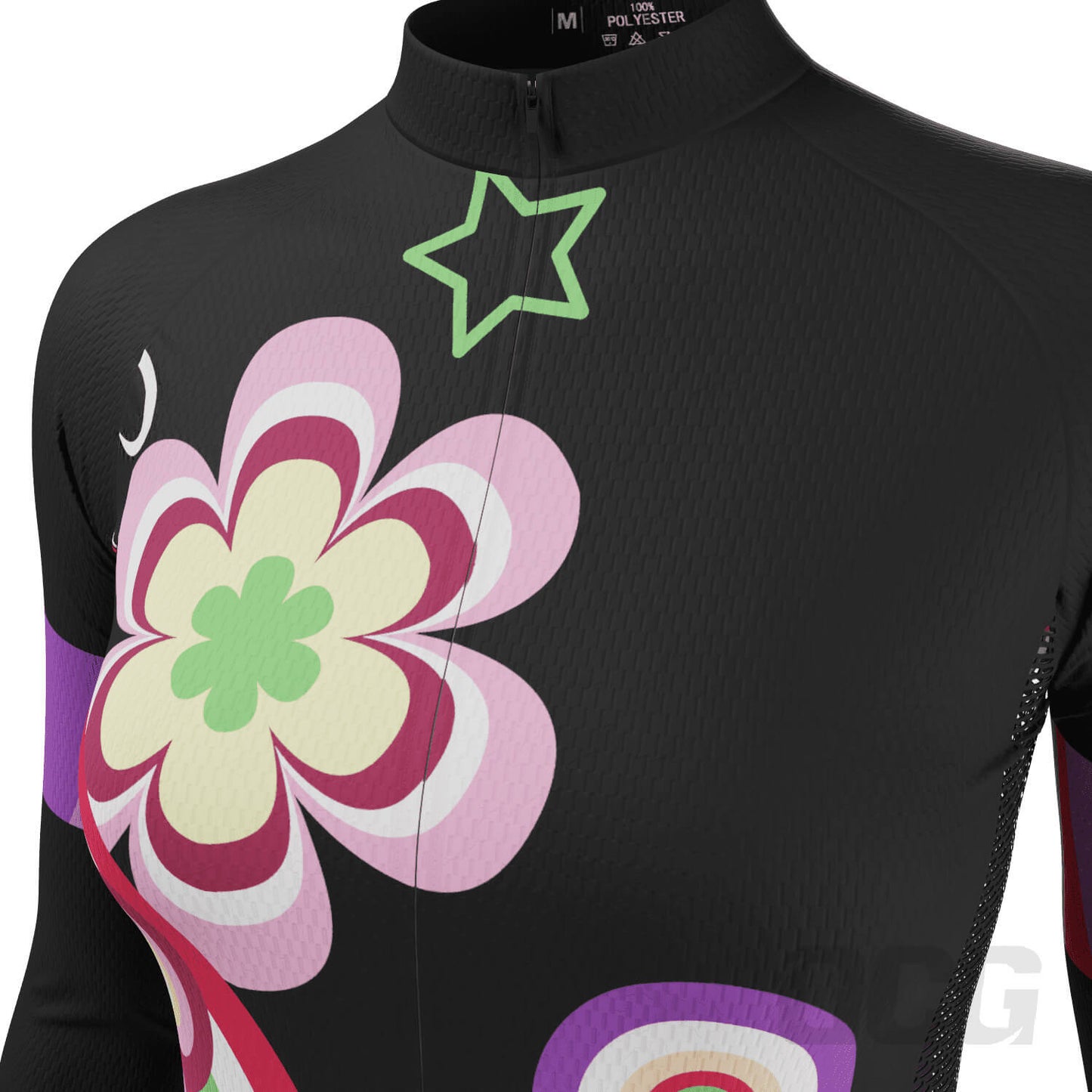 Women's Floral Pop Long Sleeve Cycling Jersey