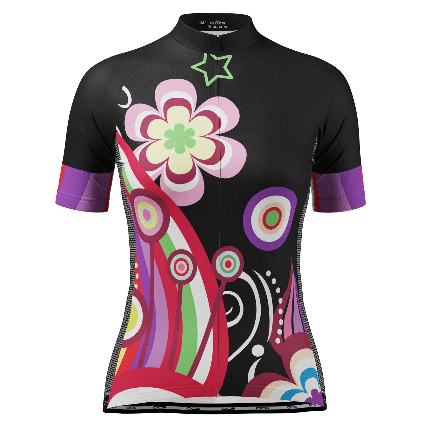 Women's Floral & Poppy Short Sleeve Cycling Jersey
