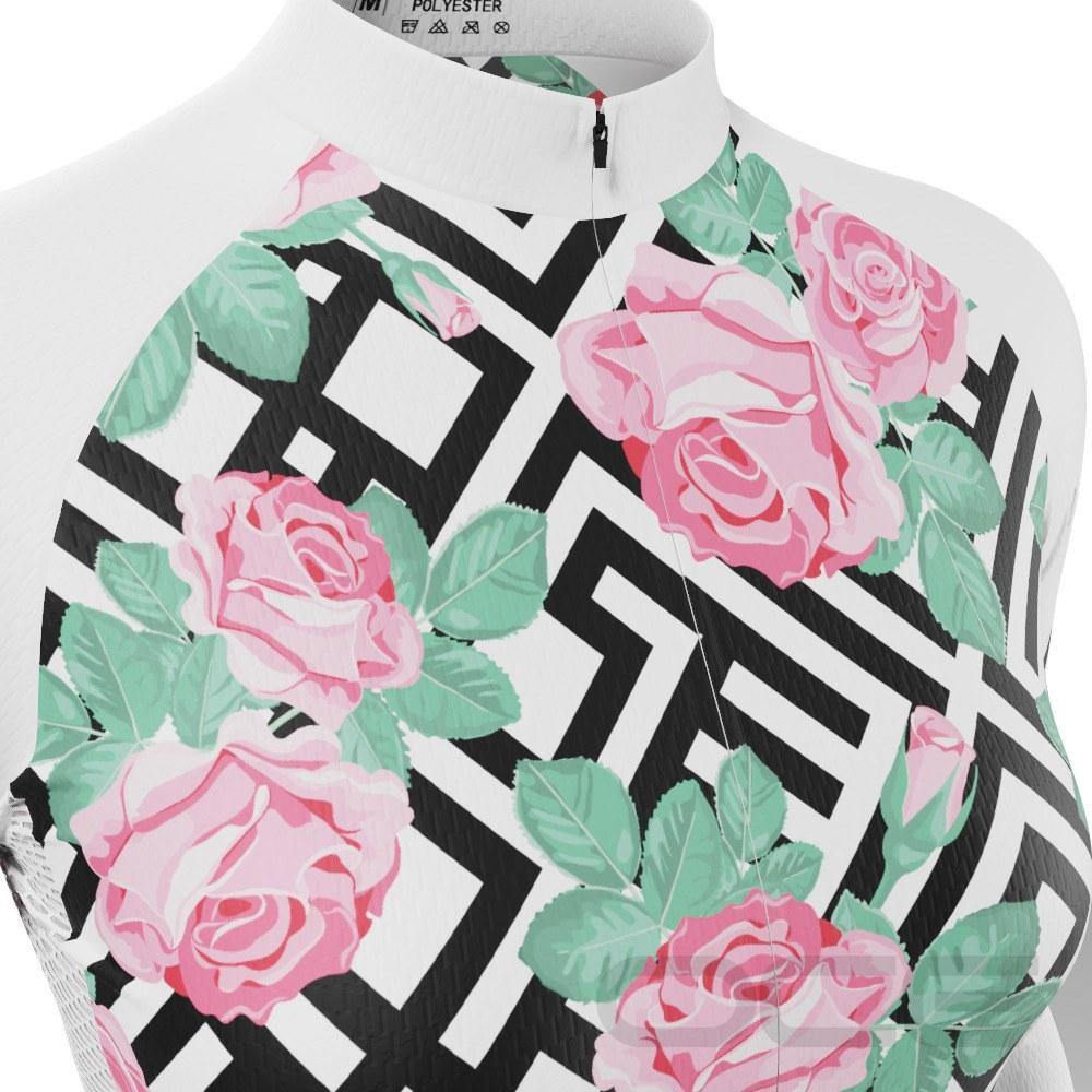 Women's Floral Maze Long Sleeve Cycling Jersey