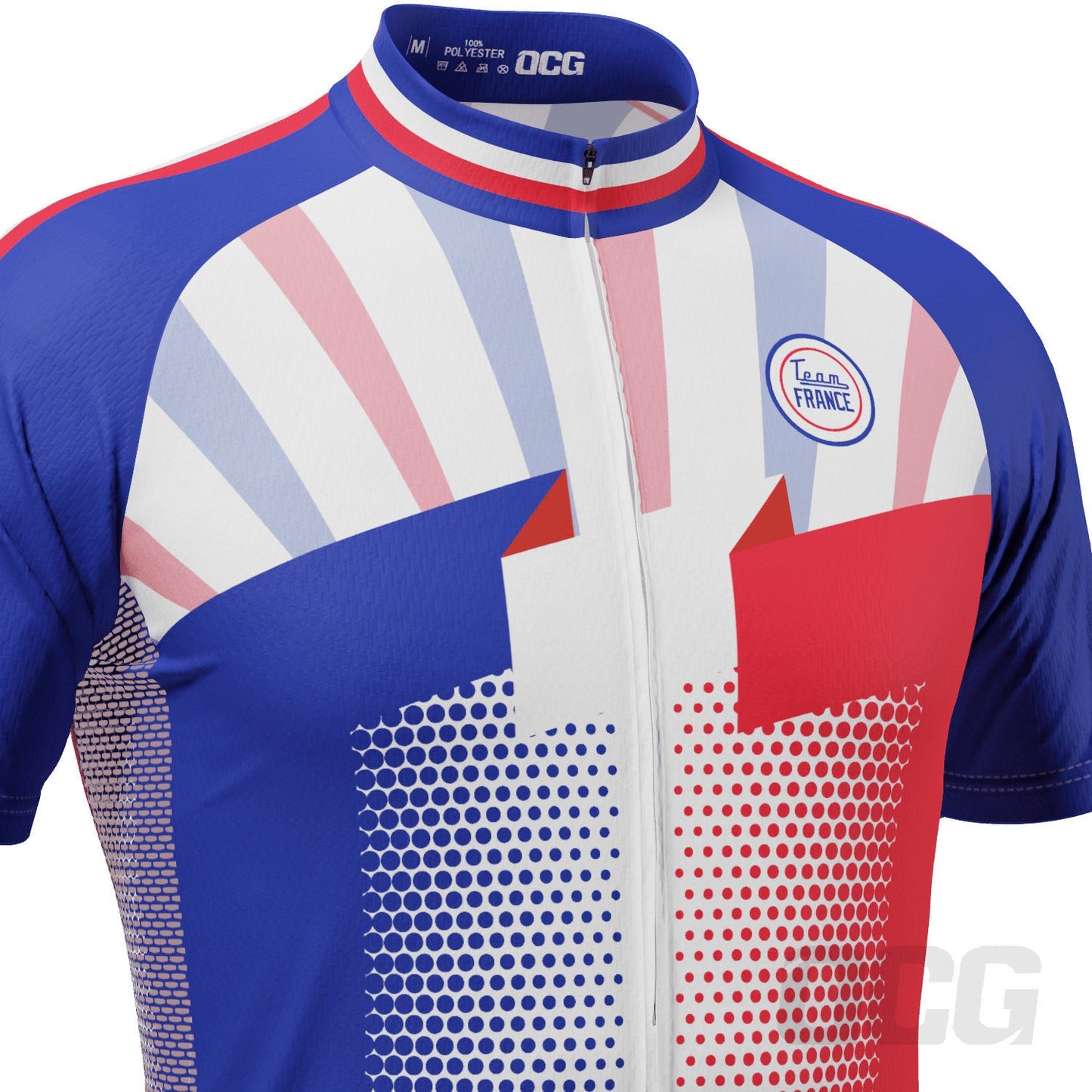 Men's World Countries Team France Icon Short Sleeve Cycling Jersey