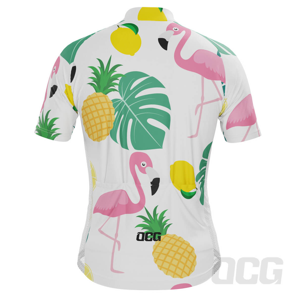 Men's Fruity Flamingo Short Sleeve Cycling Jersey