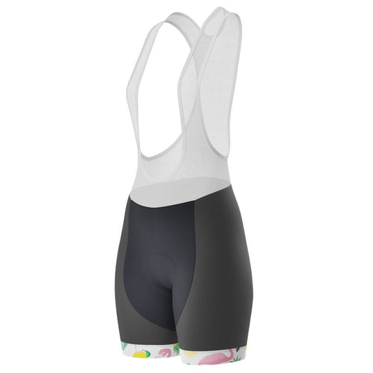 Women's Fruity Flamingo Gel Padded Cycling Bib