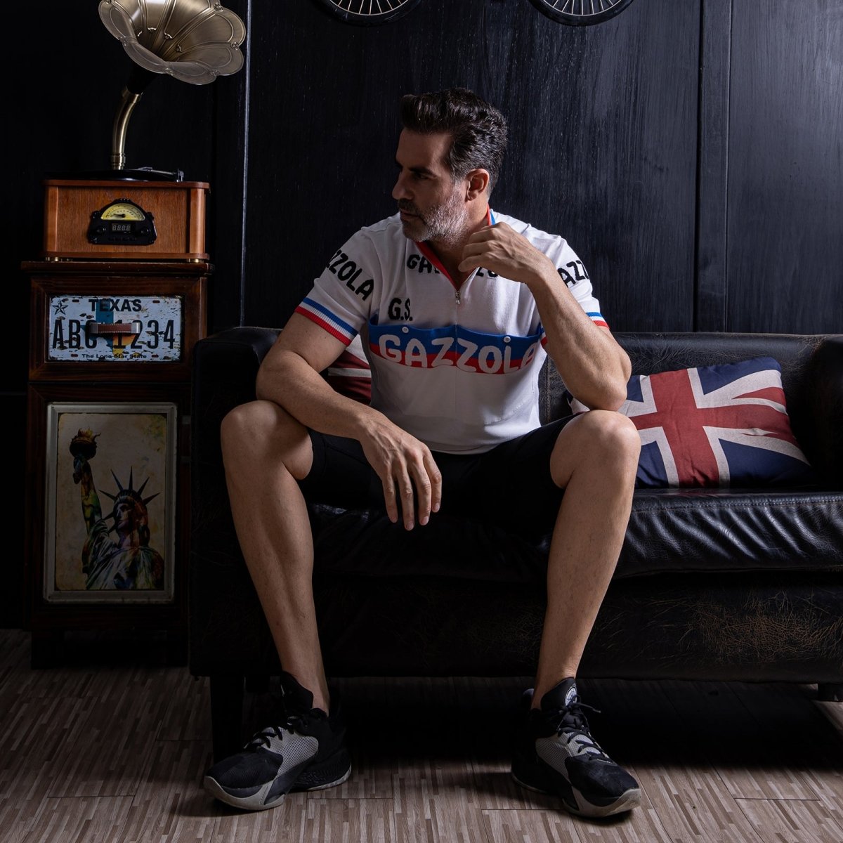 Gazzola Merino Wool Blend - Retro Cycling Jersey