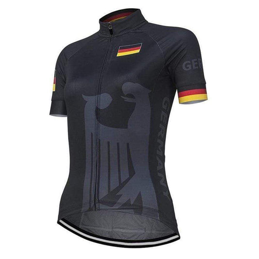 Germany Black Women's Cycling Jersey