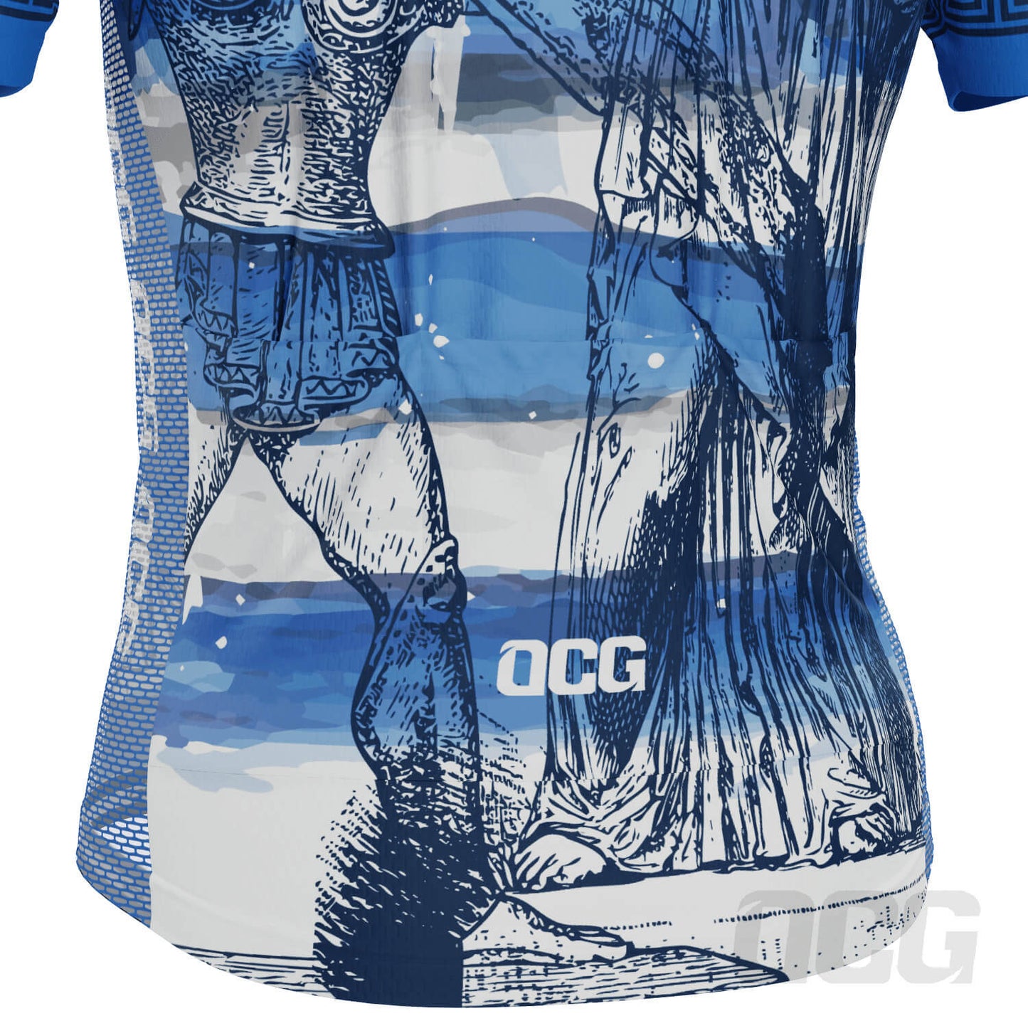Men's Ancient Greece Short Sleeve Cycling Jersey