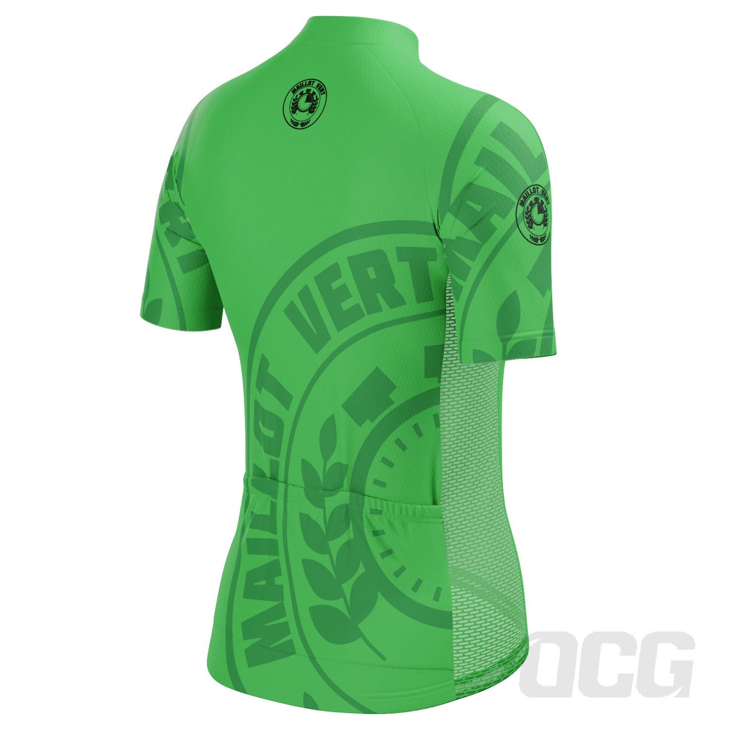 Women's Tour de France Green Sprinters Maillot Vert Short Sleeve Cycling Jersey