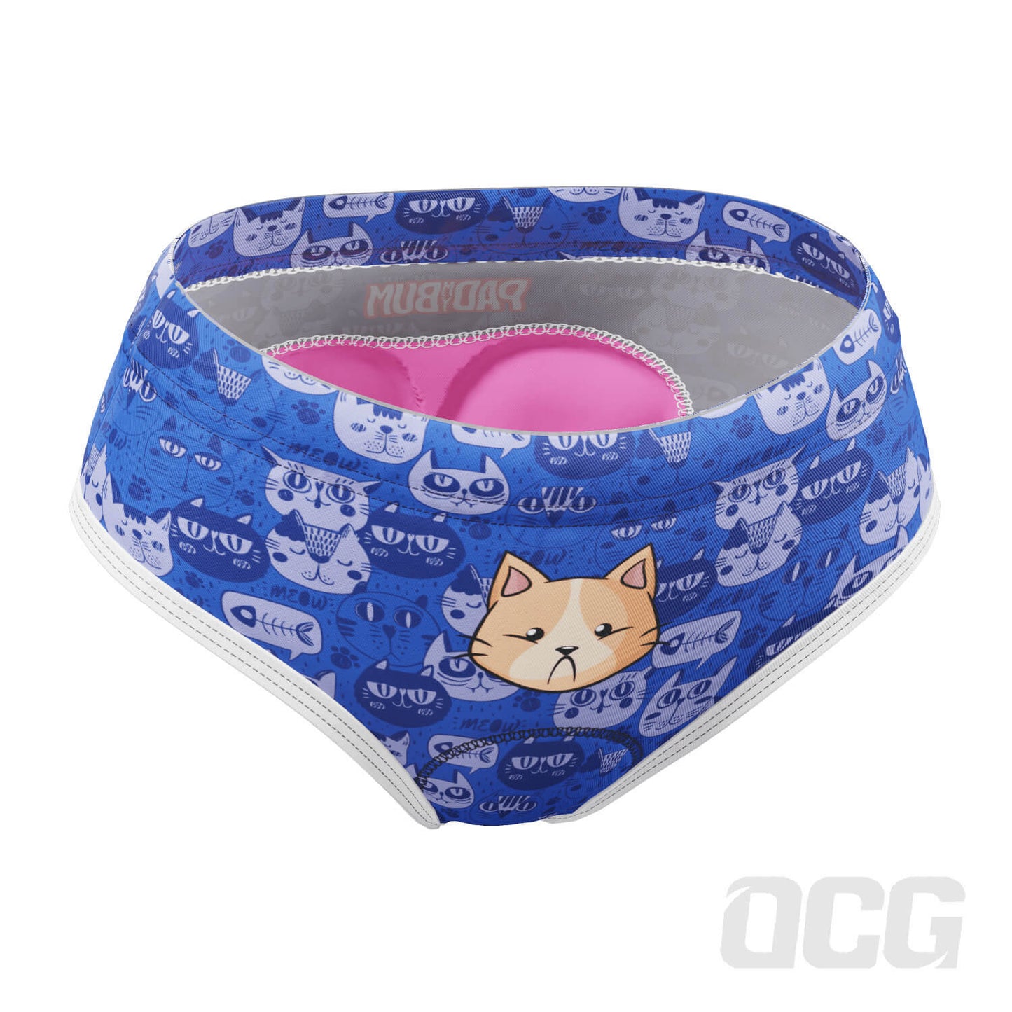 Women's Grumpy Cat Gel Padded Cycling Underwear-Briefs