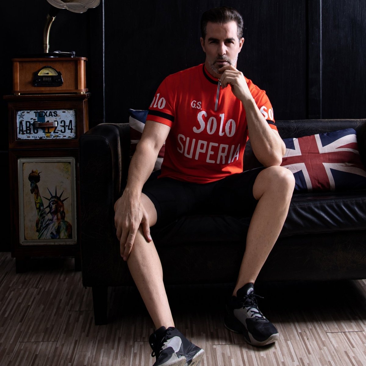 GS Solo Superia Merino Wool - Retro Cycling Jersey