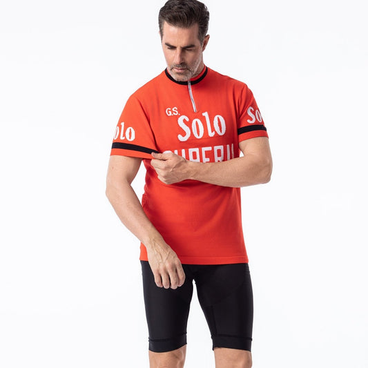 GS Solo Superia Merino Wool - Retro Cycling Jersey