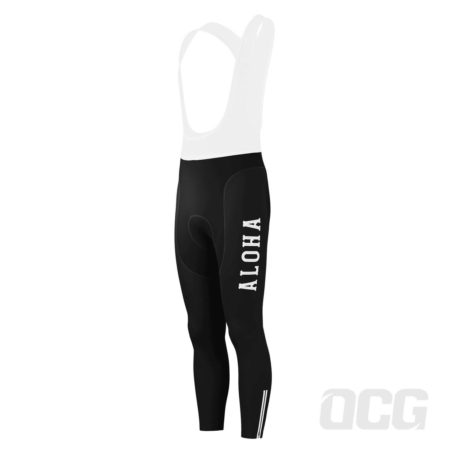 Men's Hawaiian Aloha Floral Gel Padded Cycling Bib-Tights