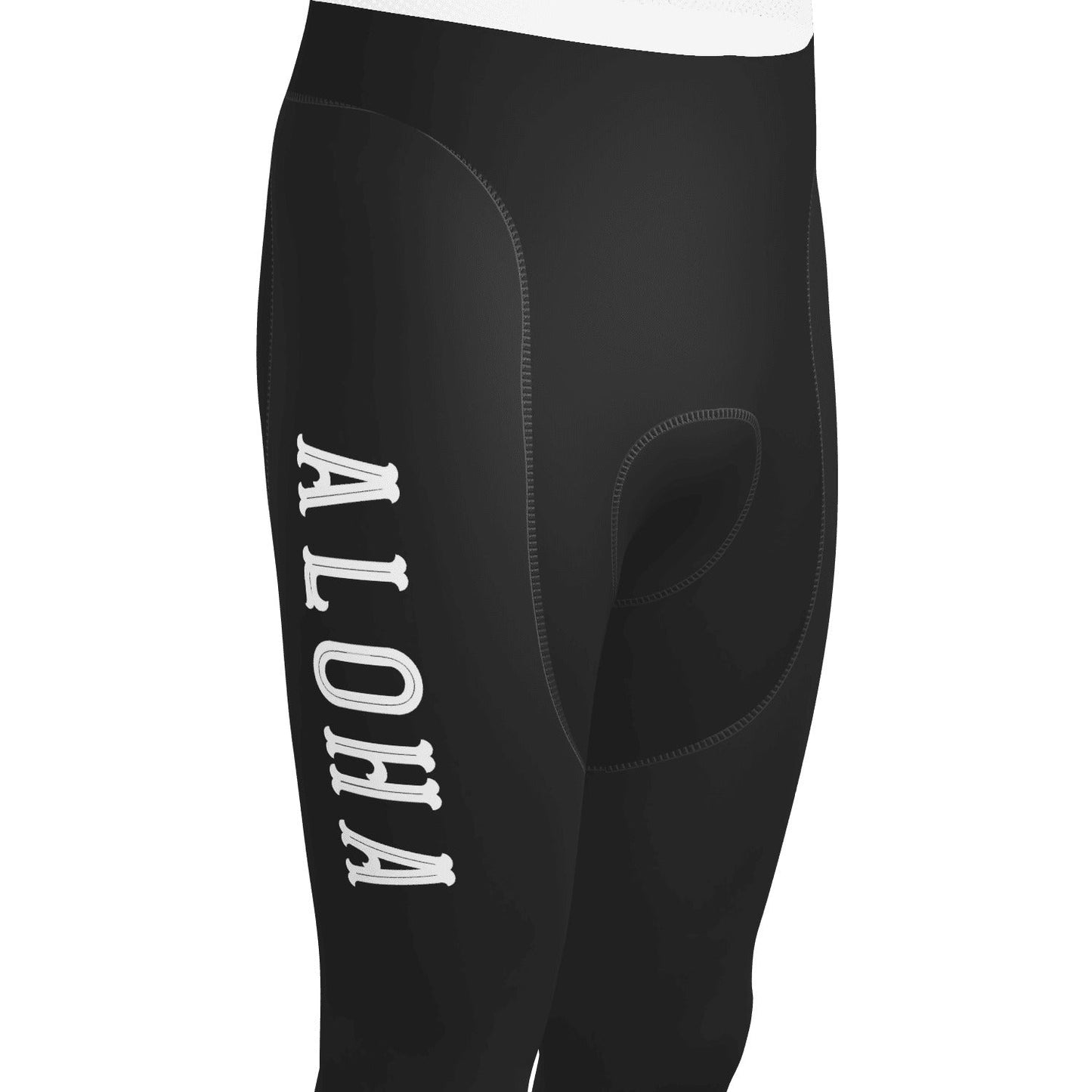 Men's Hawaiian Aloha Floral Gel Padded Cycling Bib-Tights