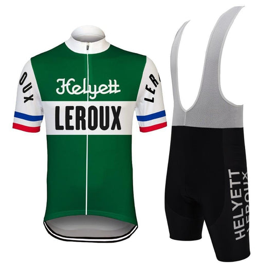 Helyett Leroux Retro Cycling Jersey Set