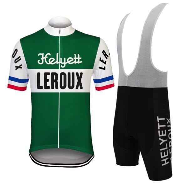 Helyett Leroux Retro Cycling Jersey Set