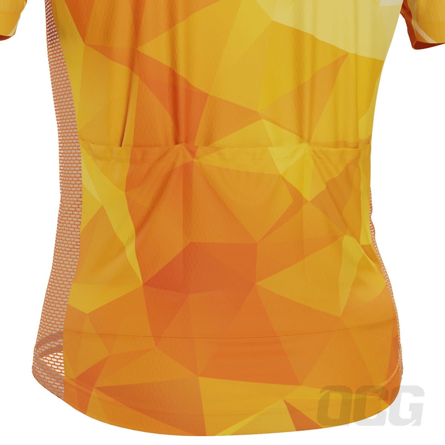 Men's High Viz Polygon Short Sleeve Cycling Jersey