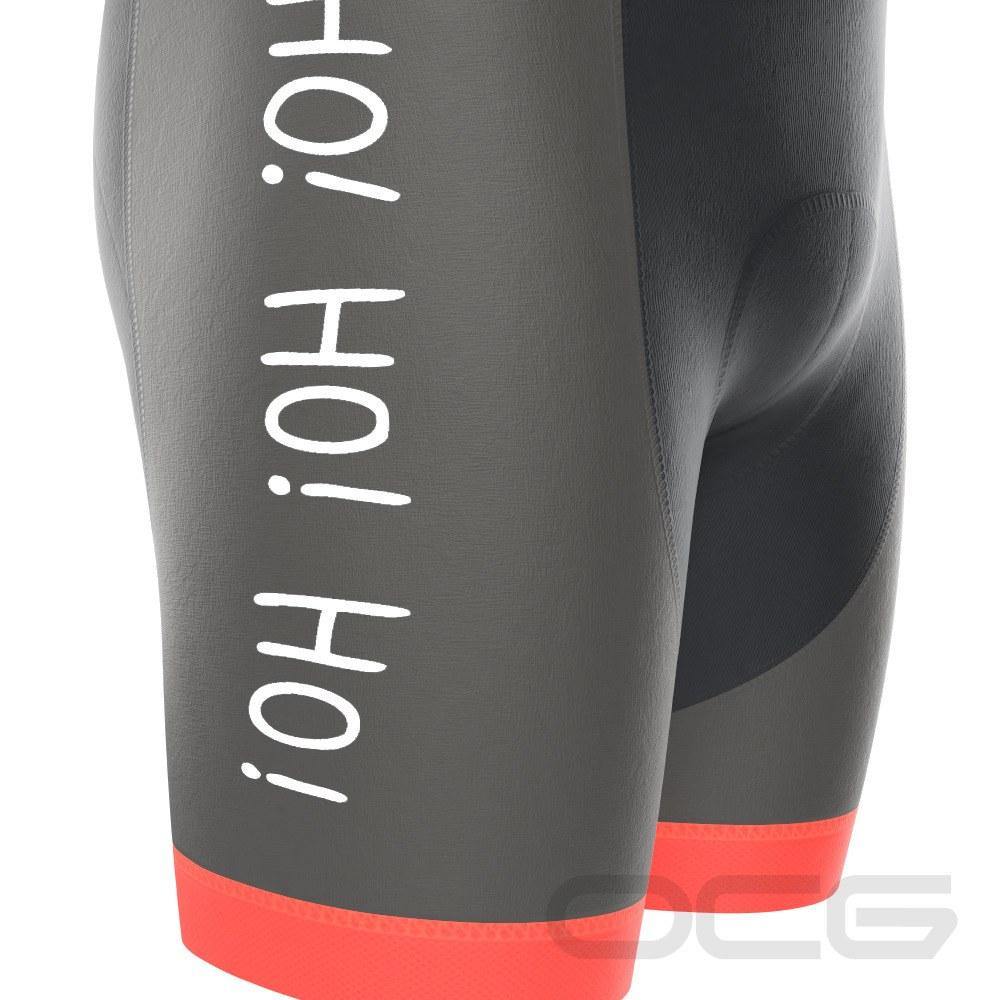 Men's Ho Ho Ho Santa Pro-Band Gel Padded Cycling Bib