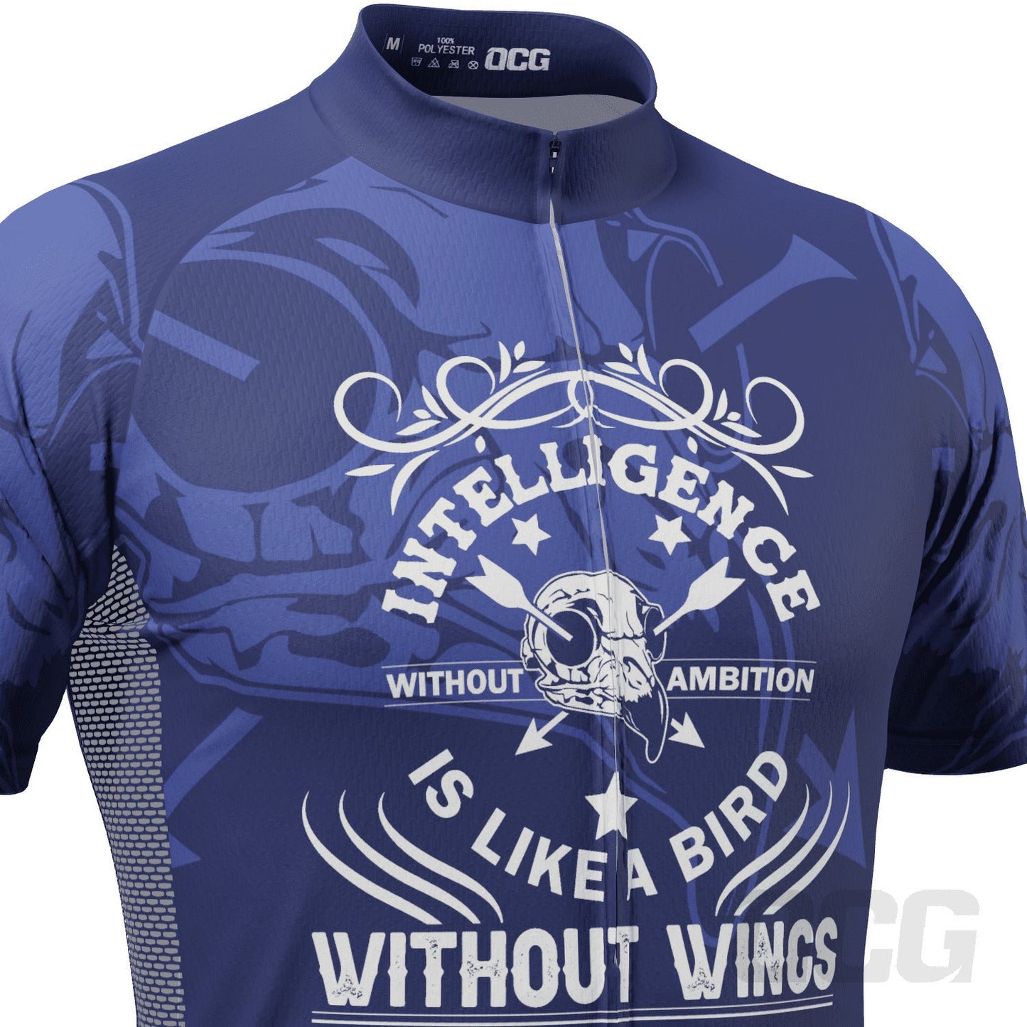 Men's Intelligence Without Ambition Is Like a Bird Without Wings Short Sleeve Cycling Jersey