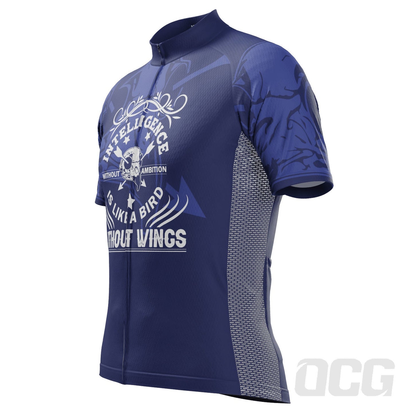 Men's Intelligence Without Ambition Is Like a Bird Without Wings Short Sleeve Cycling Jersey