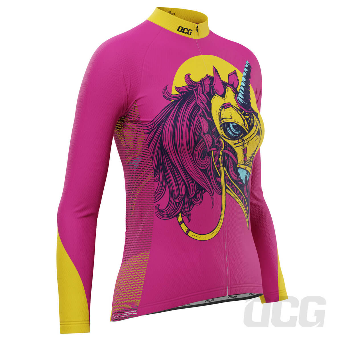 Women's Iron Unicorn Long Sleeve Cycling Jersey