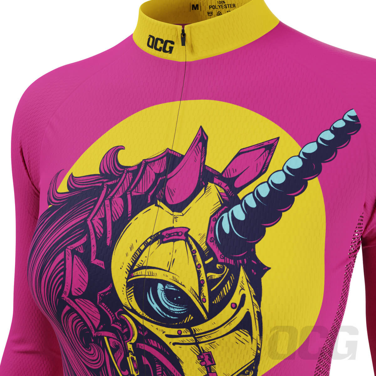 Women's Iron Unicorn Long Sleeve Cycling Jersey