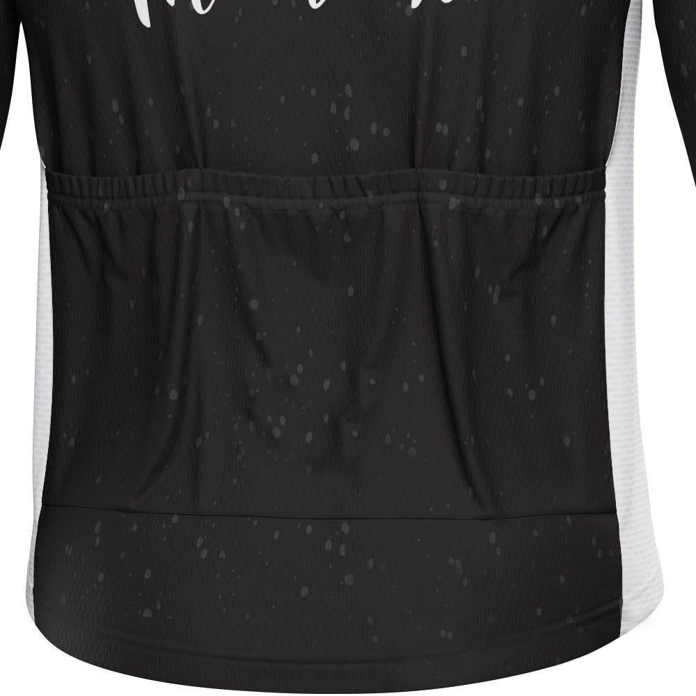 Men's Keep Calm and Mustache Long Sleeve Cycling Jersey