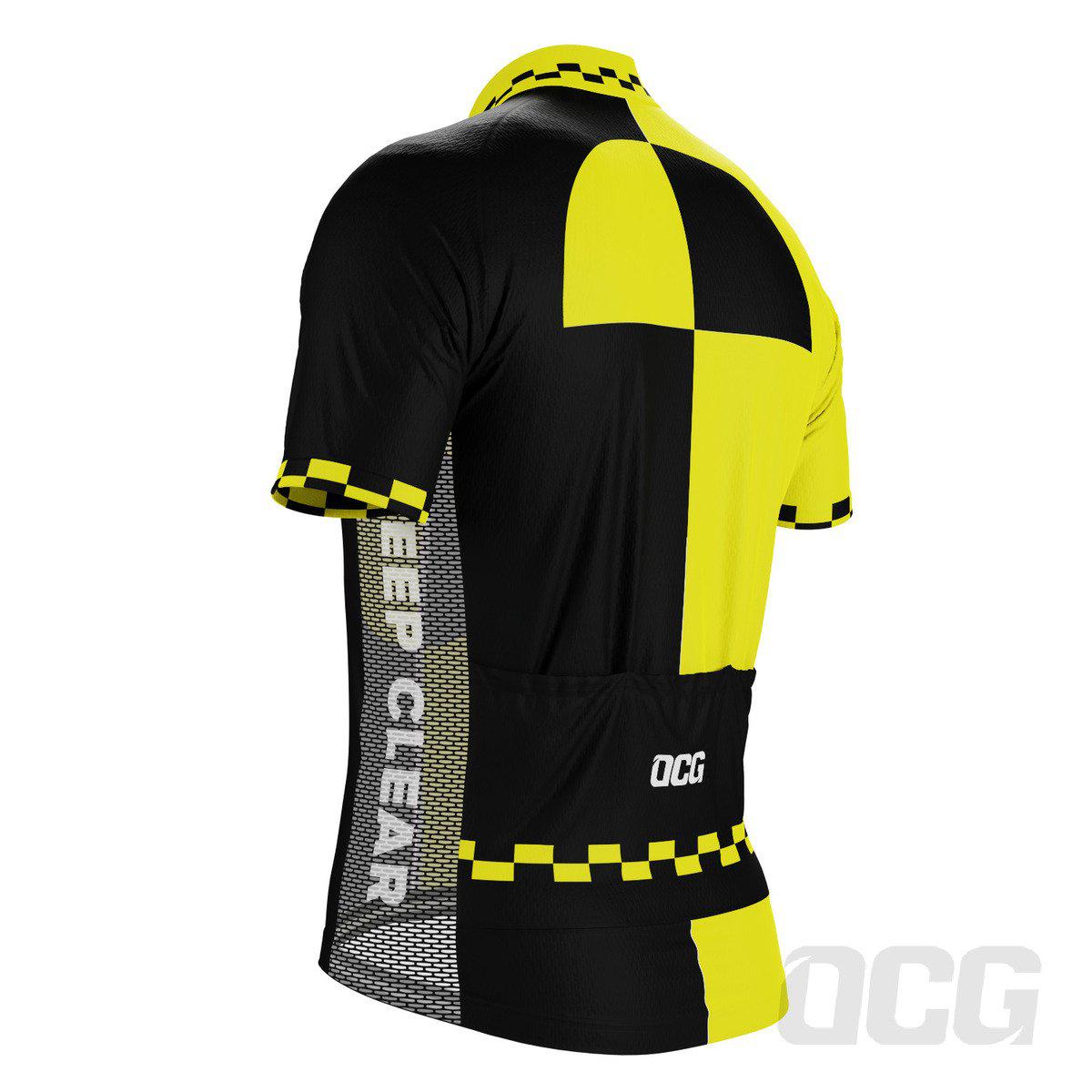 Men's High Viz Keep Clear Test Dummy Short Sleeve Cycling Jersey