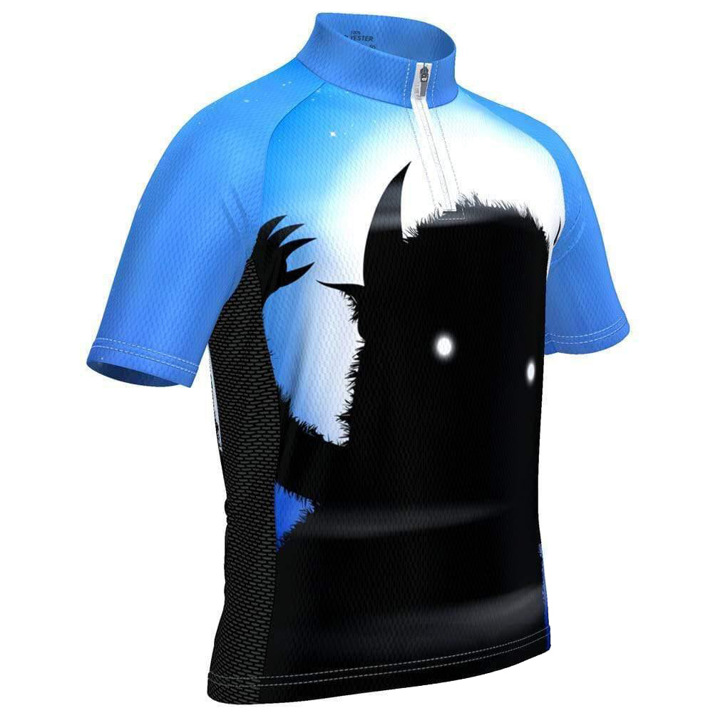 Kid's Scary Monster Short Sleeve Cycling Jersey