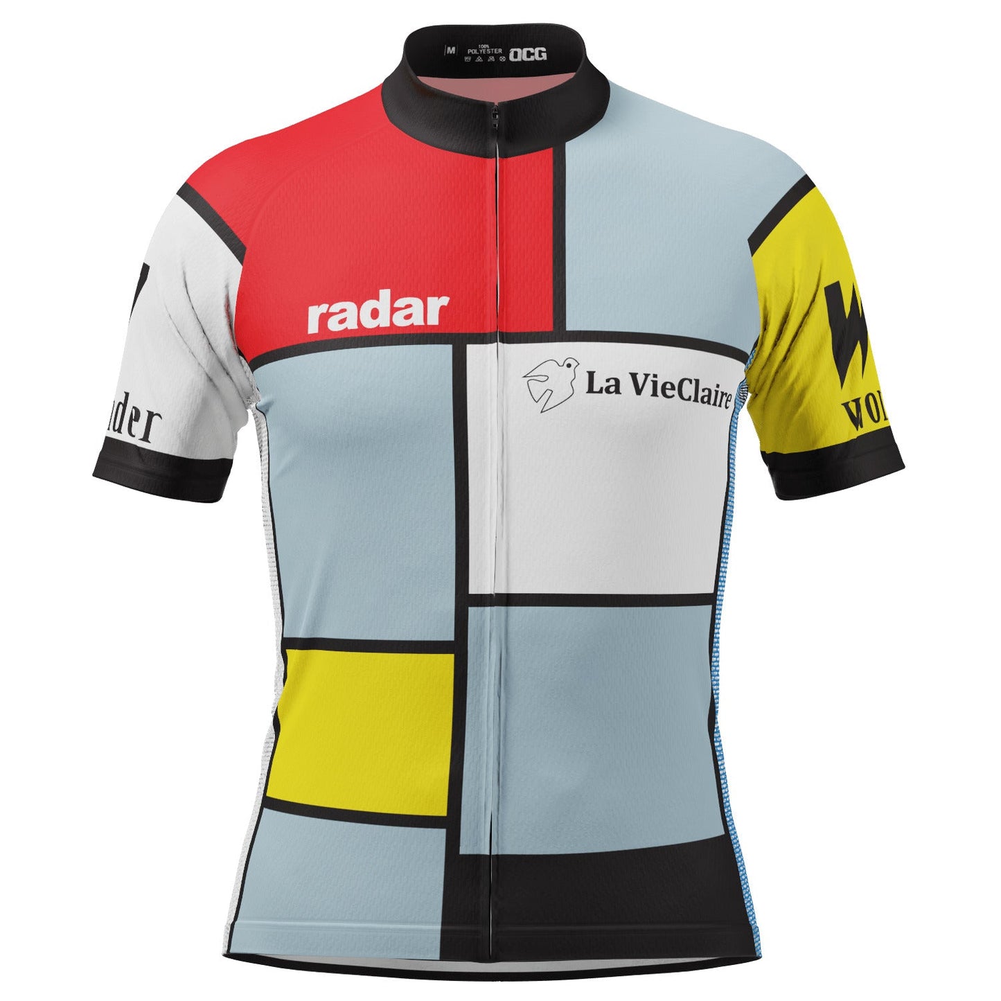 Men's Retro La Vie En Claire Short Sleeve Cycling Jersey