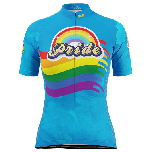 Women's LGBT Pride Rainbow Icon Short Sleeve Cycling Jersey