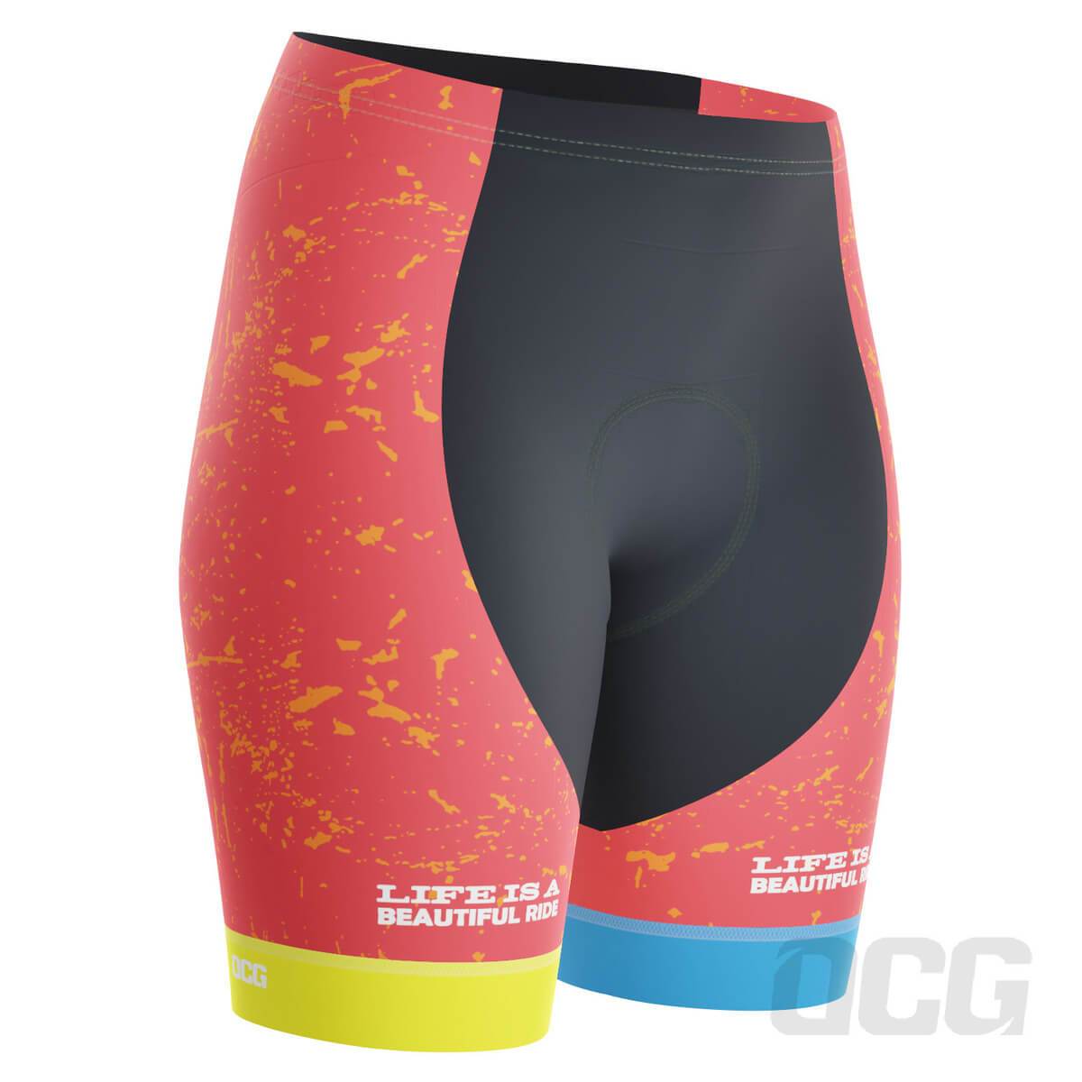 Women's Life is a Beautiful Ride Gel Padded Cycling Shorts