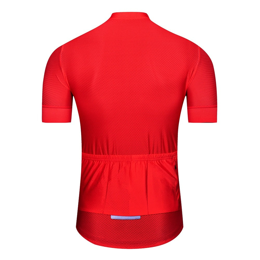 Red Color Intense Cycling Jersey