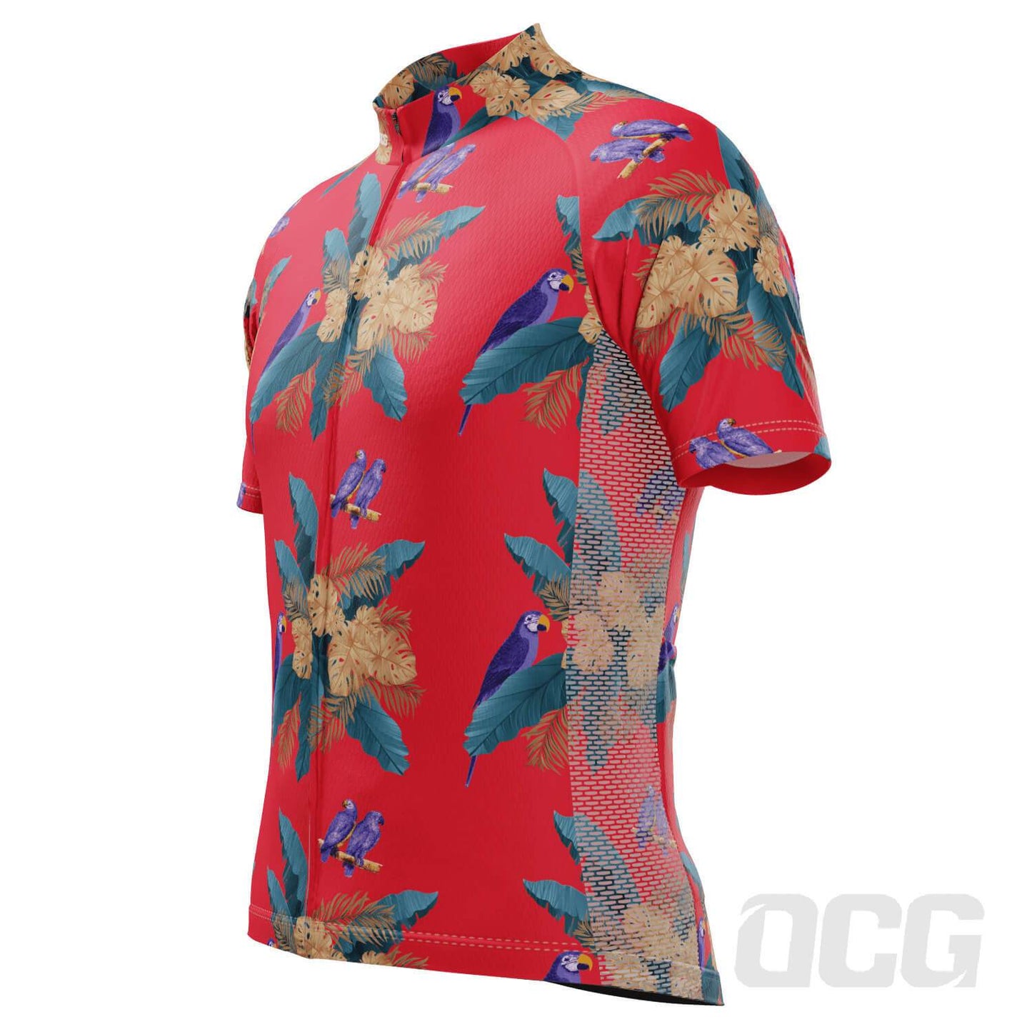 Men's The Selleck Hawaiian Shirt Short Sleeve Cycling Jersey