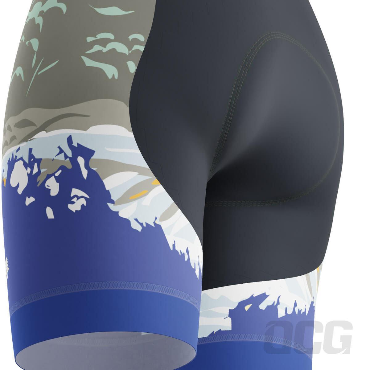 Women's Maine US State Icon Gel Padded Cycling Shorts