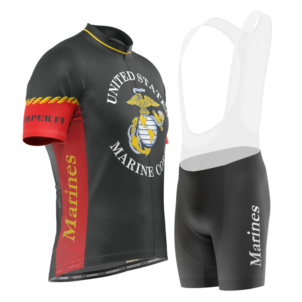 Men's USAF United States Marine Corps 2 Piece Cycling Kit
