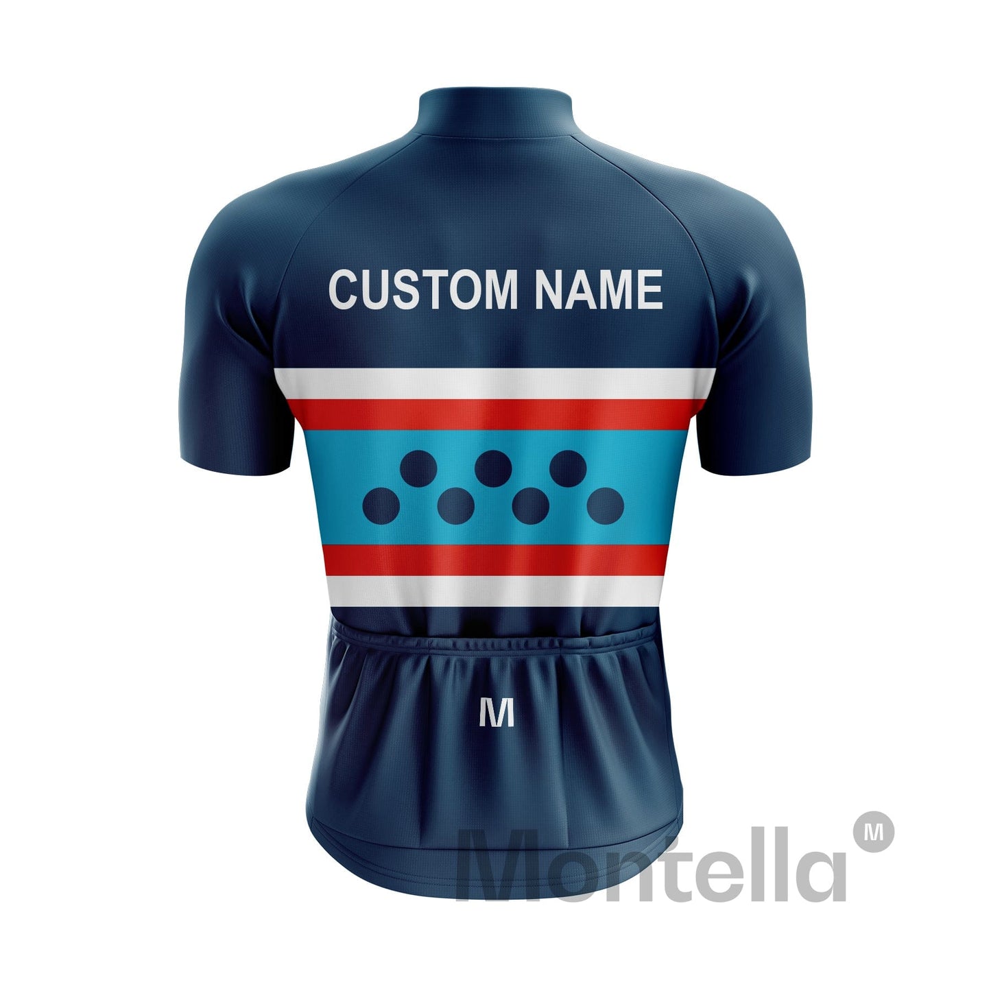 Custom Blue Cycling Jersey