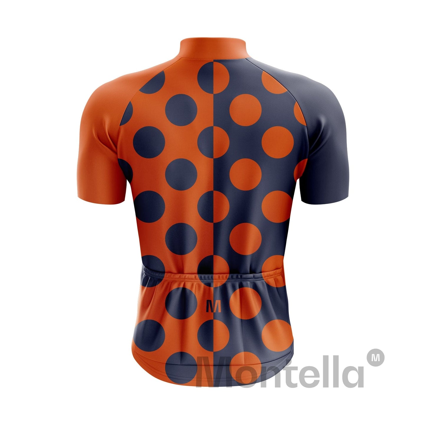 Men's Orange Dots Cycling Jersey or Bib Shorts