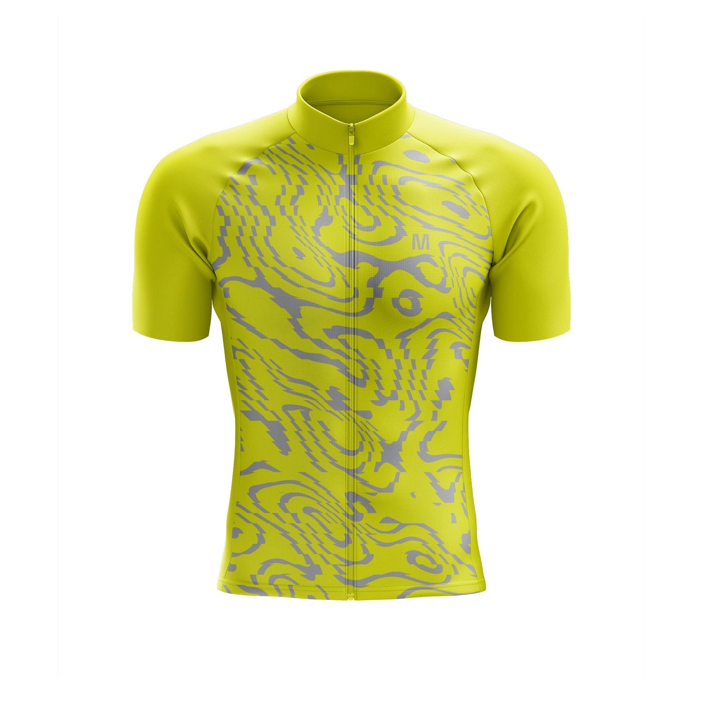 Men's Yellow Pattern Cycling Jersey or Bib Shorts